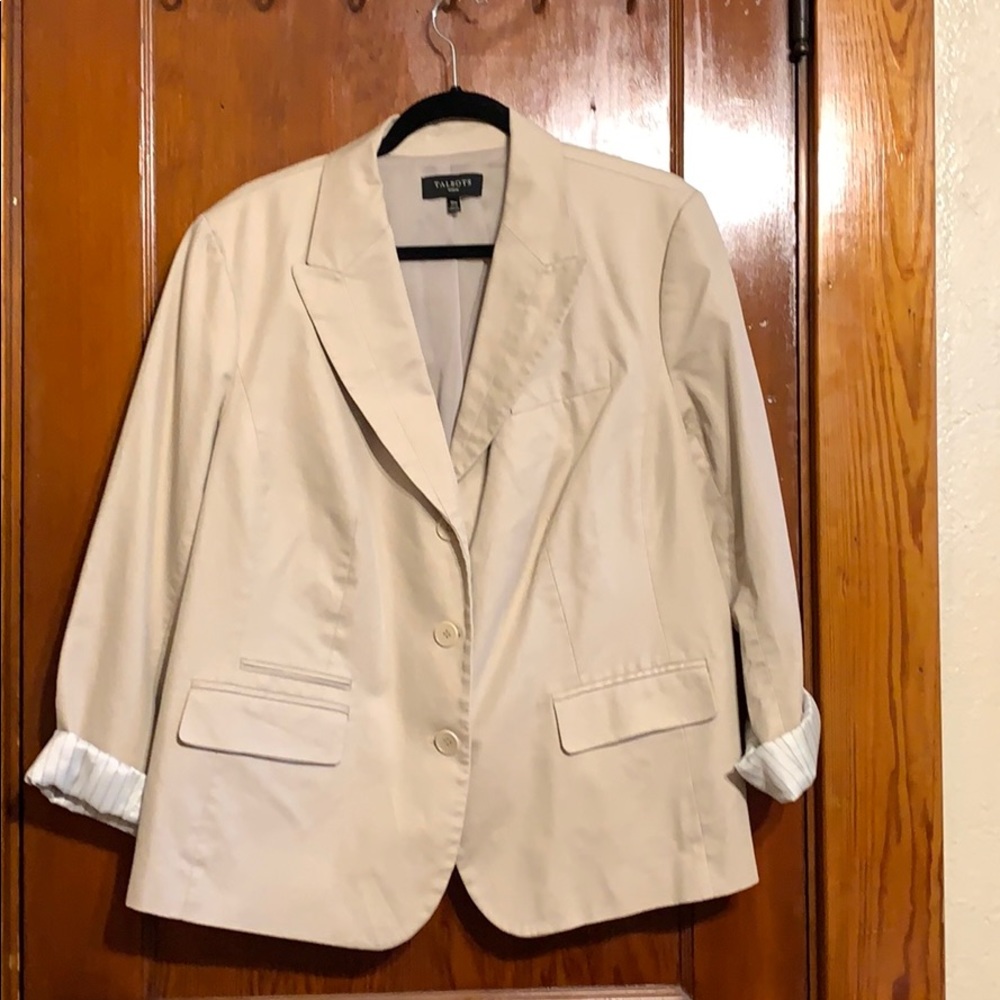 Talbots Woman Tan Blazer